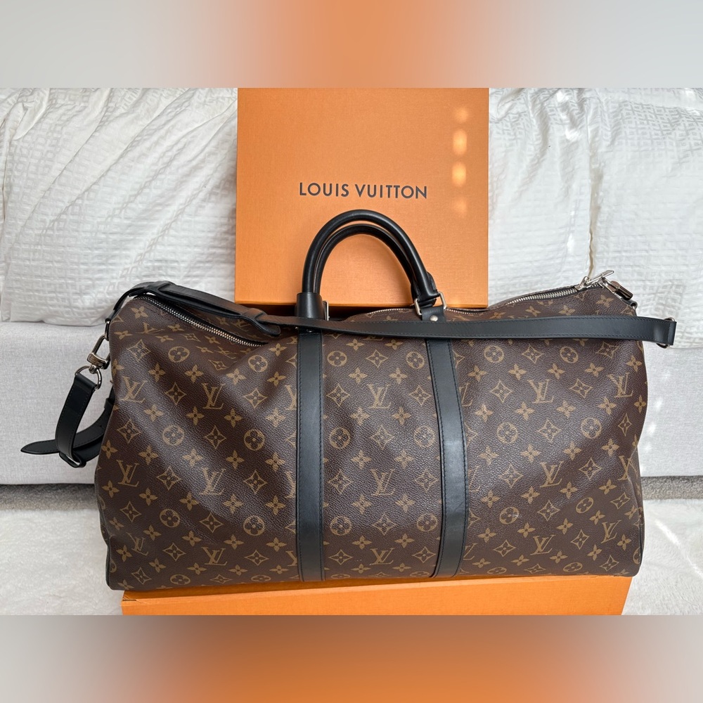 Louis Vuitton Keepall Bandouliere 55 Monogram Macassar